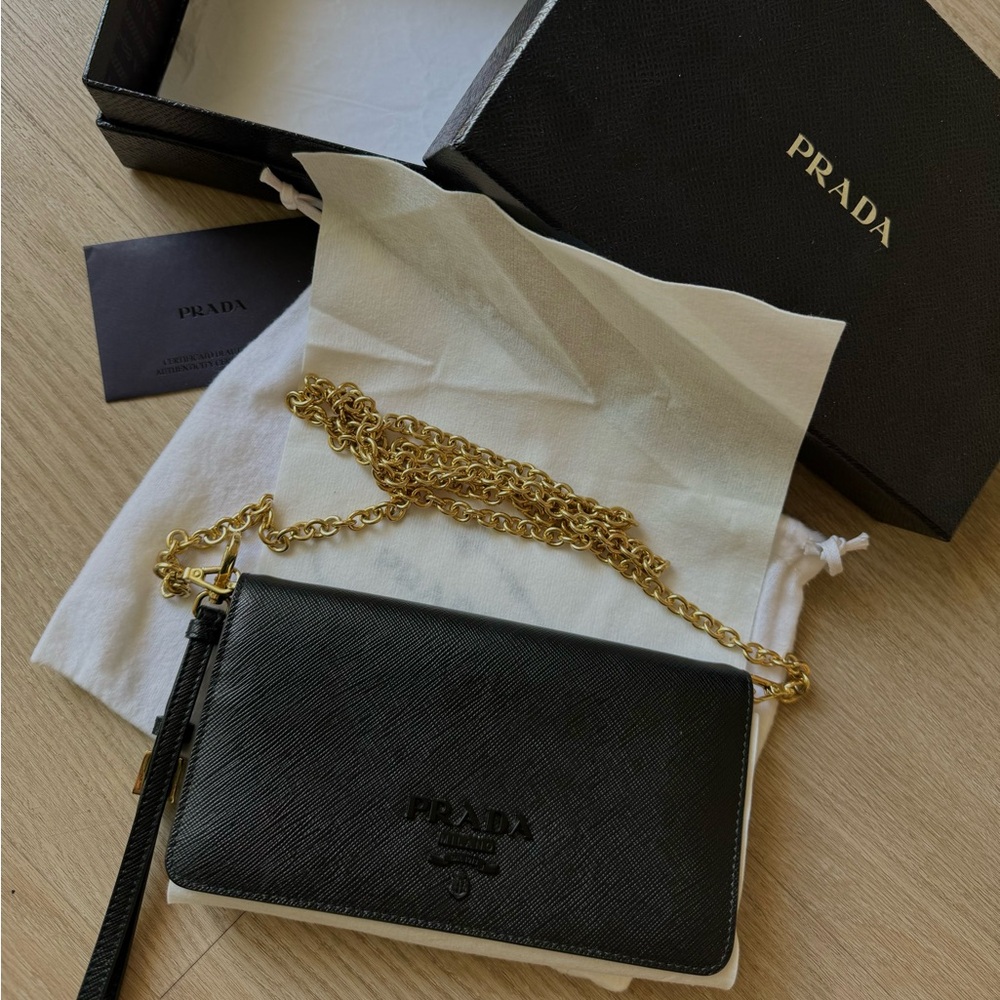 PRADA Saffiano Shine Monochrome Mini